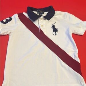 Great find Great condition Polo by Ralph Lauren White & Blue Classic Polo Shirt